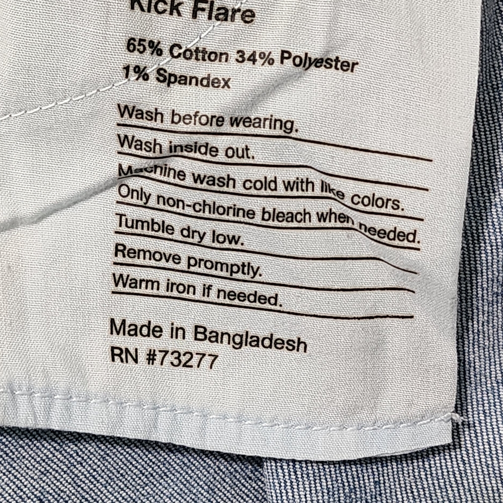 Women's Sonoma Kick Flare Frayed Hem Denim sz 16 - Picture 2 of 6